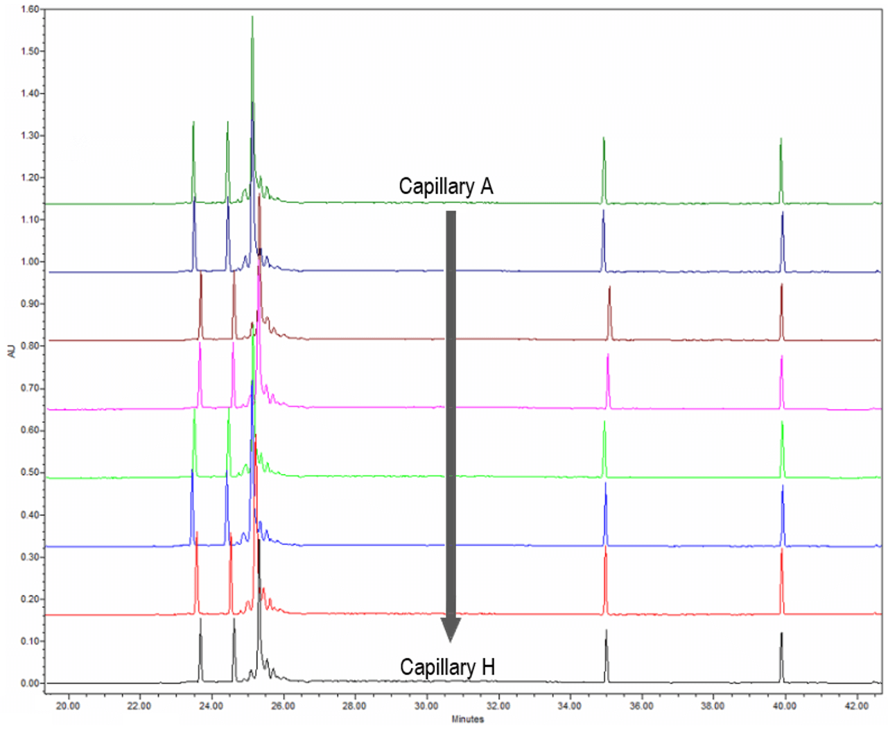 Streamlining data compliance for multi-channel capillary electrophoresis